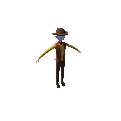 Skinny man (cowboy)